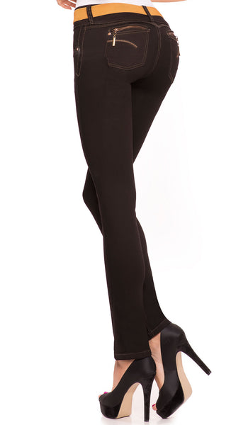 LT.ROSE 2003 Black Classic Butt Lifting Jeans | Jeans Levanta Cola