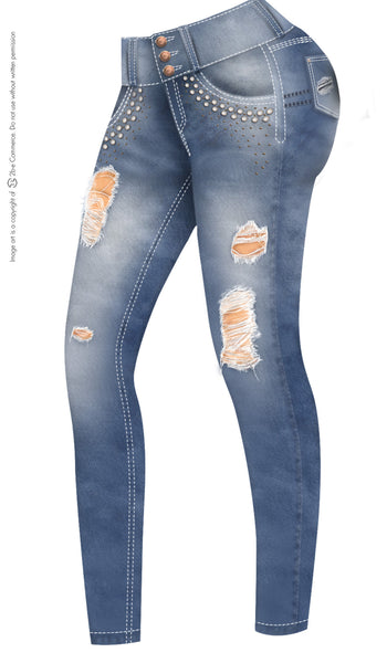 LT.ROSE 2014 Butt Lifting Ripped Jeans  Jeans Levanta Cola Colombiano –  Laty Rose US Store