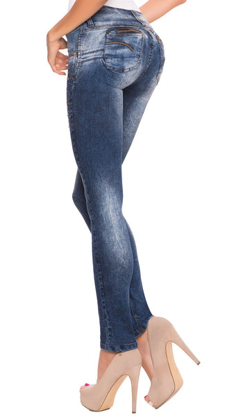 Buy LT.ROSE Butt Lifting Colombian Pants Up Jeans Pantalones