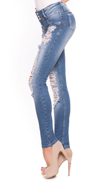 LT.ROSE 2013 Colombian Ripped Jeans | Jeans Levanta Cola